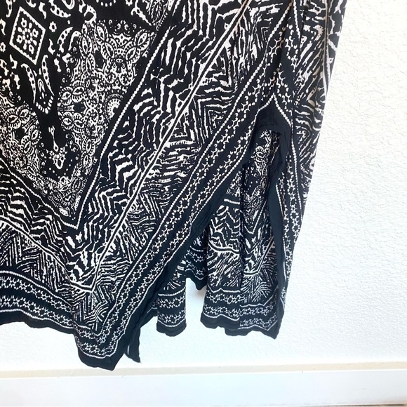 Bila Boho Crochet White and Black Tapestry Aztec Print Maxi Dress M - Picture 13 of 13